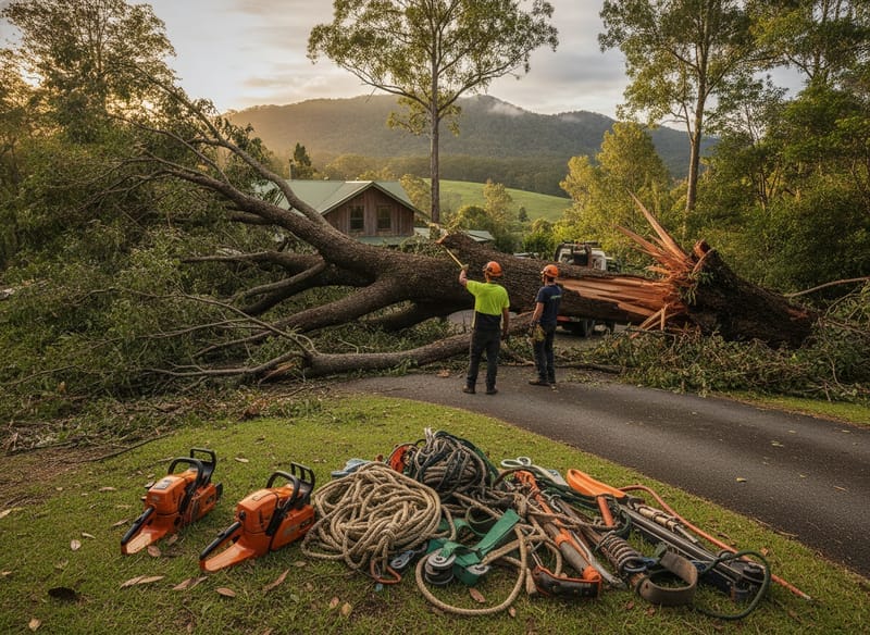 Emergency Tree Removal performed by Bundaberg Arborist in the Bundaberg